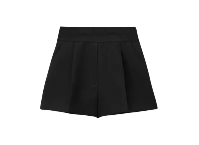 Alexander Wang Wool High Waist Tailored Shorts "Black"