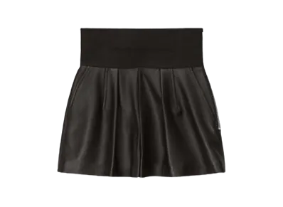 Alexander Wang Plonge Leather Safari Shorts "Black"