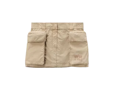 Alexander Wang Oversize Pocket Cargo Mini Skirt "Safari"