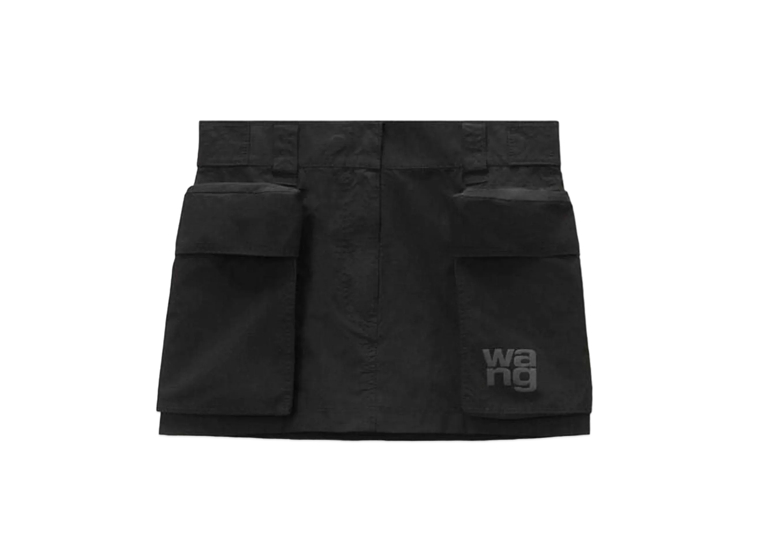 Alexander Wang Oversize Pocket Cargo Mini Skirt "Black"