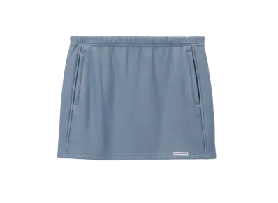 Alexander Wang Cotton Acid Wash Mini Skirt "Washed Vintage Blue"