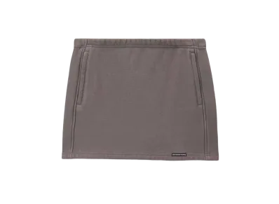 Alexander Wang Cotton Acid Wash Mini Skirt "Washed Granite"