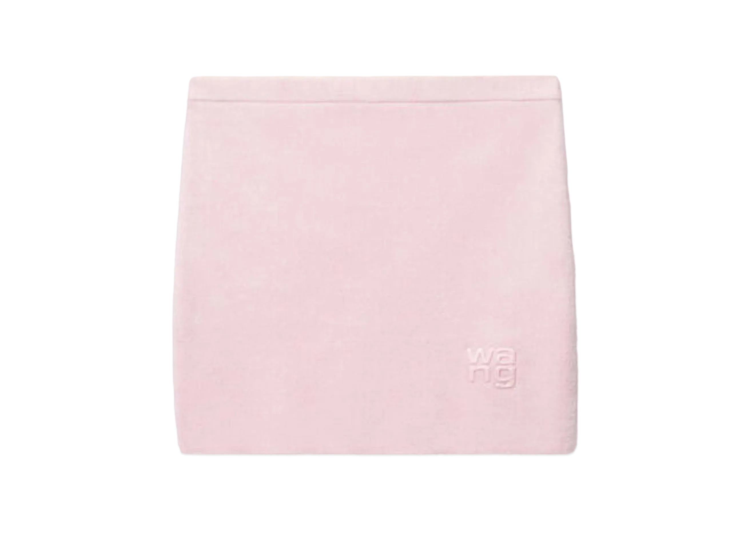 Alexander Wang Emboss Logo Chenille Mini Skirt "Light Pink"