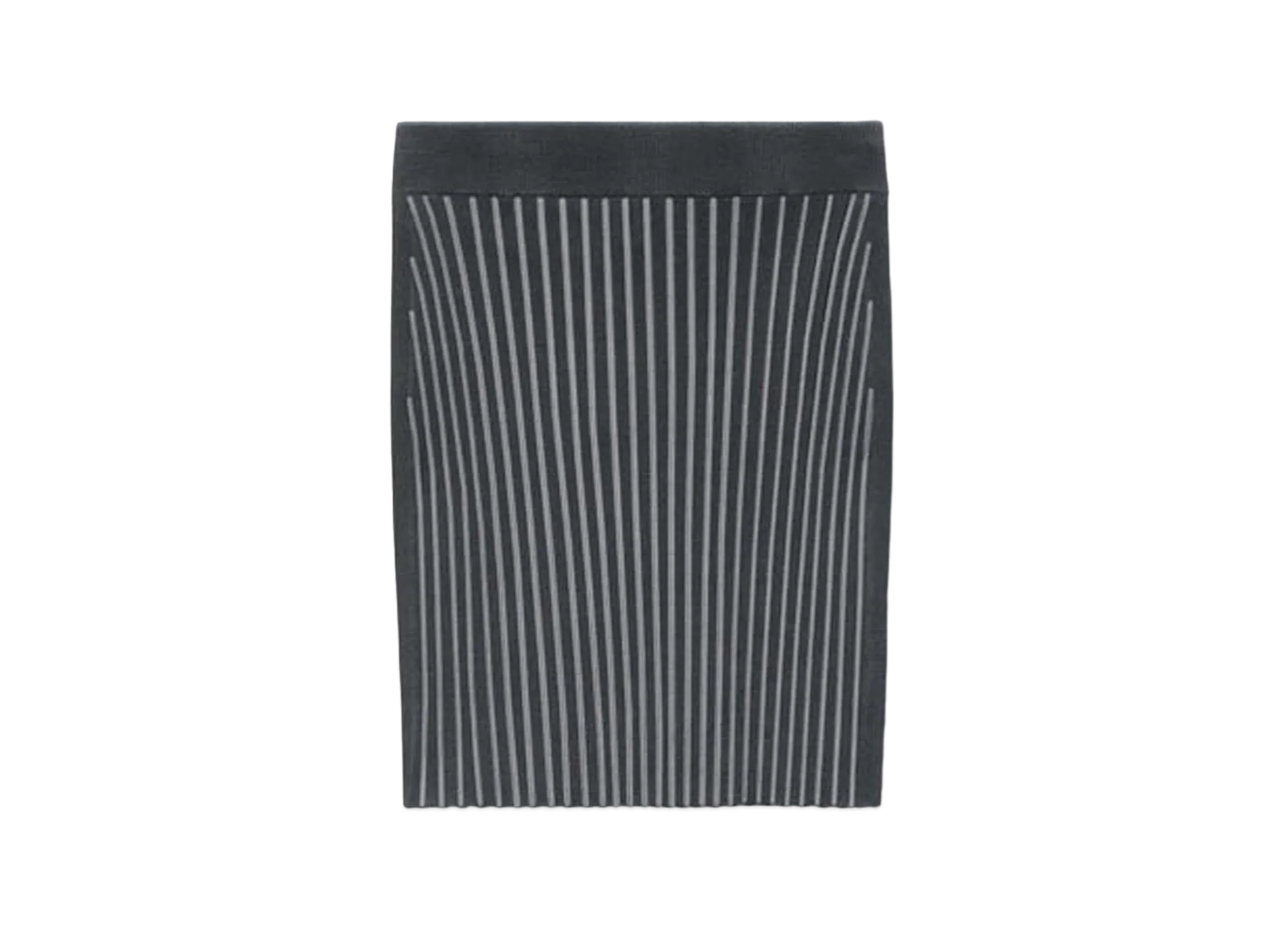 Alexander Wang Rib Knit Mini Dress "Charcoal"