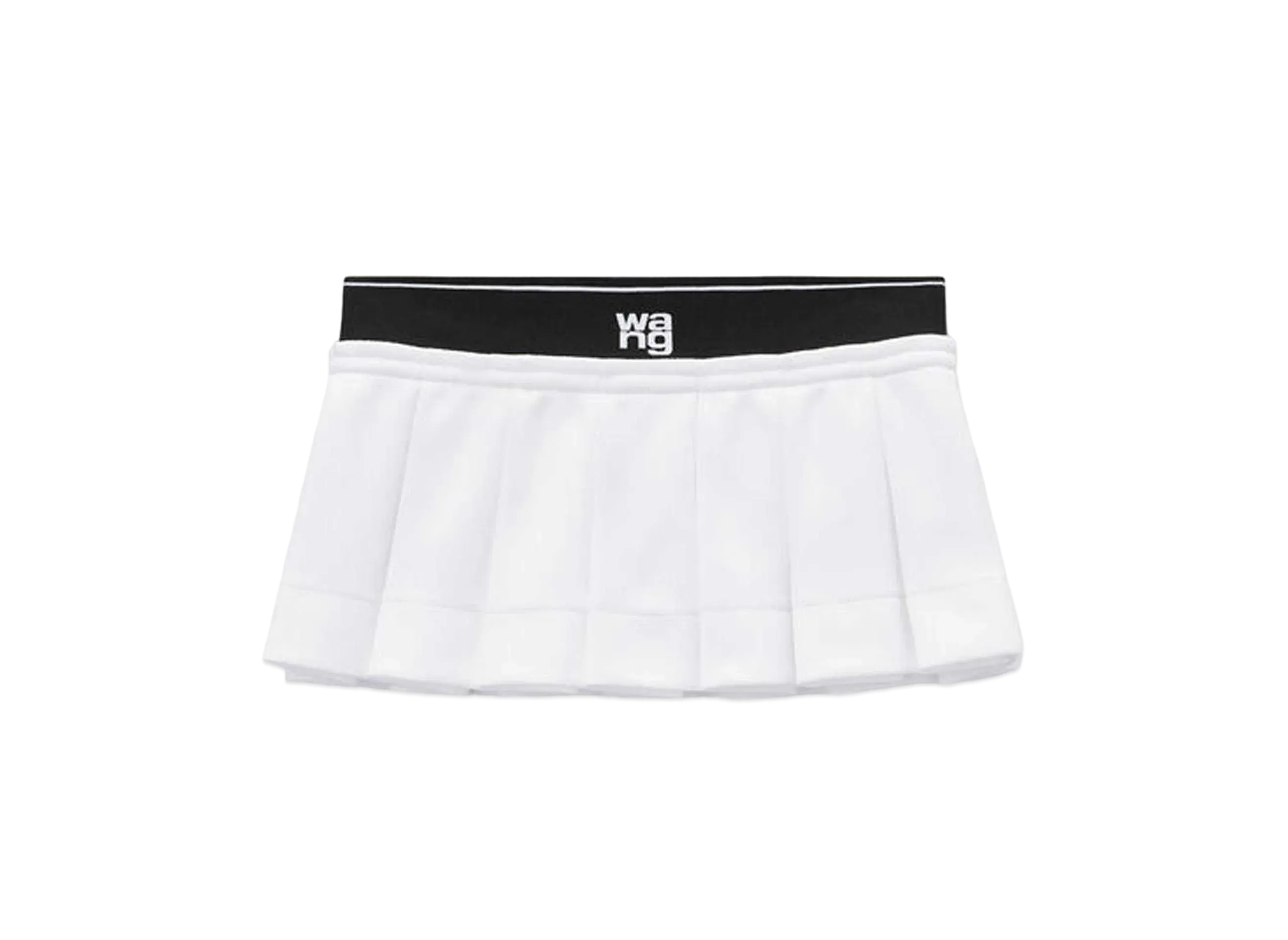 Alexander Wang Logo Cheerleader Mini Skirt "White"