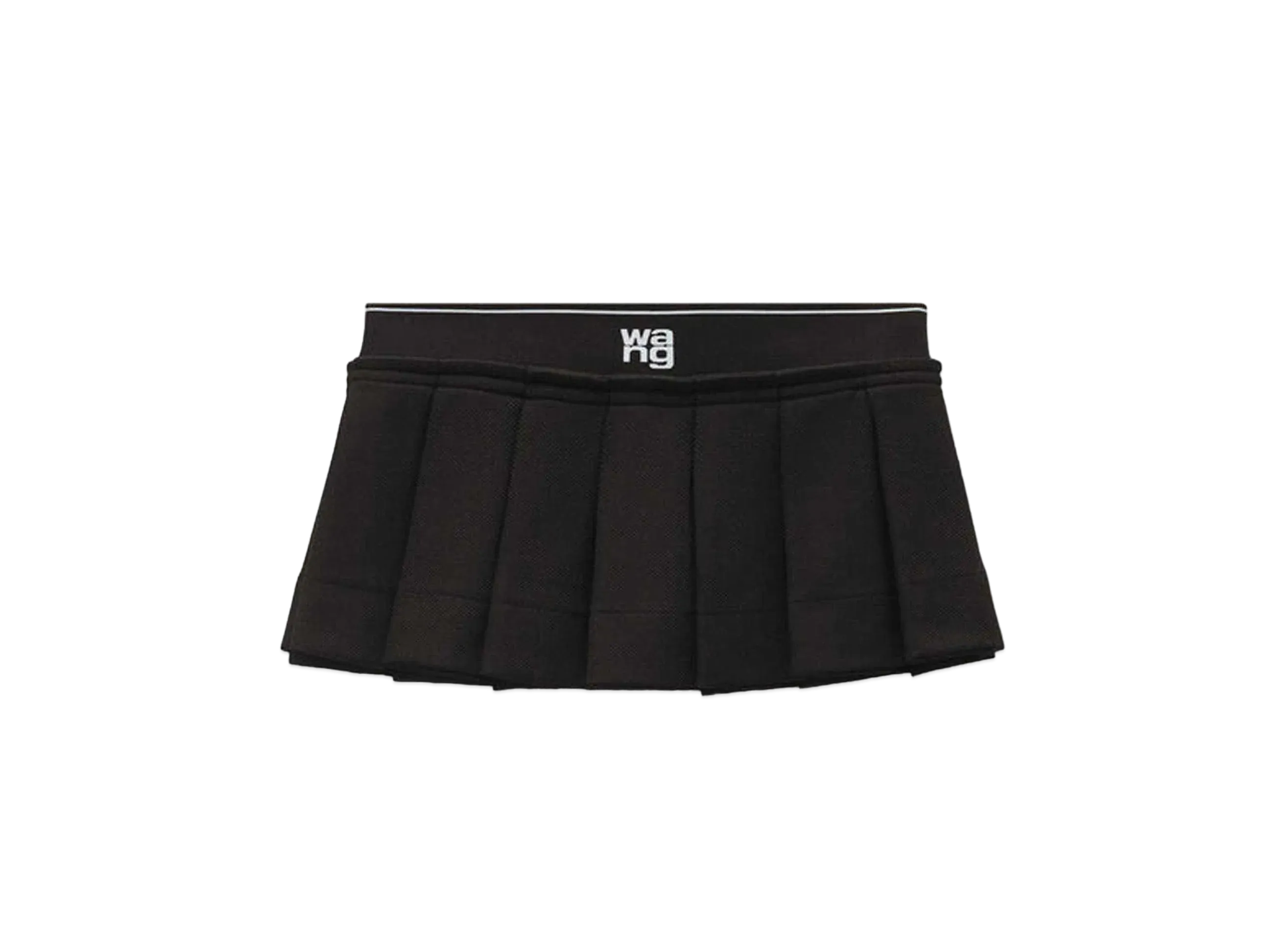 Alexander Wang Logo Cheerleader Mini Skirt "Black"