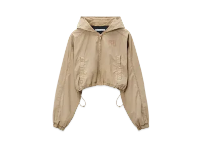 Alexander Wang Logo Cropped Bomber Jacket "Safari"