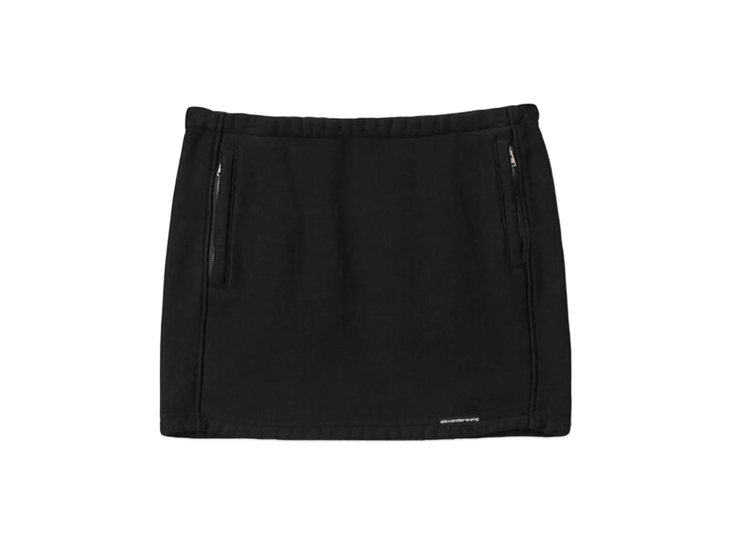 Alexander Wang Classic Cotton Terry Mini Skirt "Black"