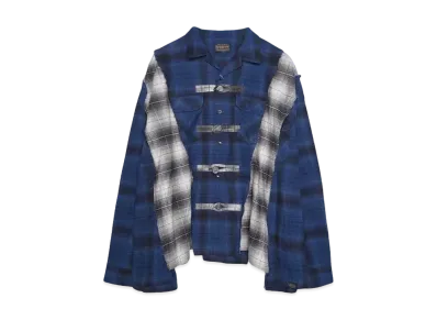 PENDLETON x DISCOVEREDCHINA WIDE SHIRT "BLUE"