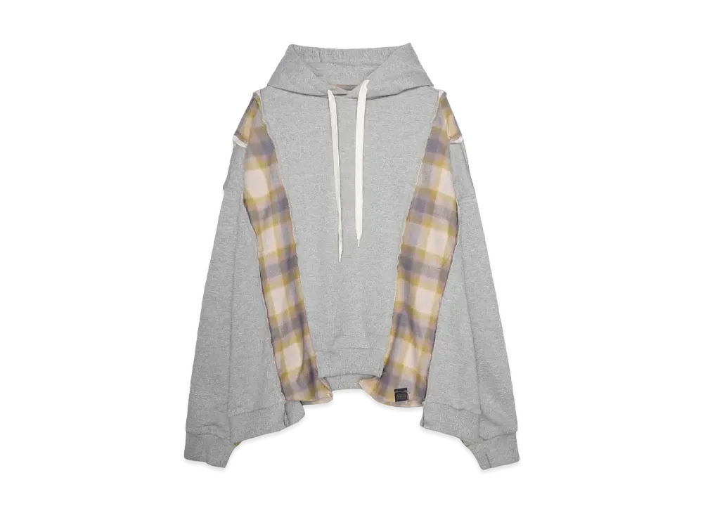 PENDLETON x DISCOVEREDMIX WIDE SWEAT PARKA "GRAY"