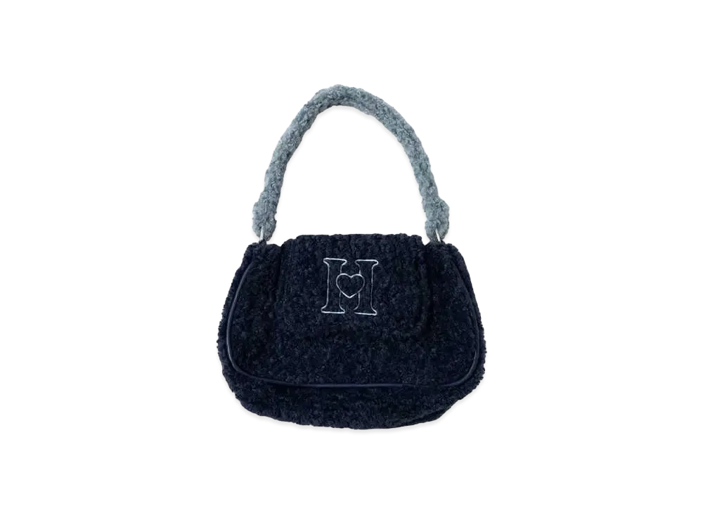 HTH boa hand bag " NAVY"