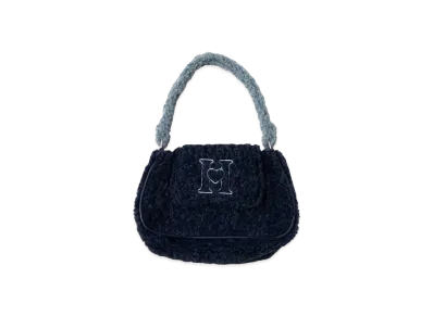 HTH boa hand bag " NAVY"