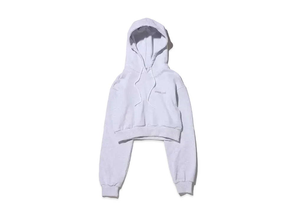 atmos pink Logo Short Hoodie "Gray"