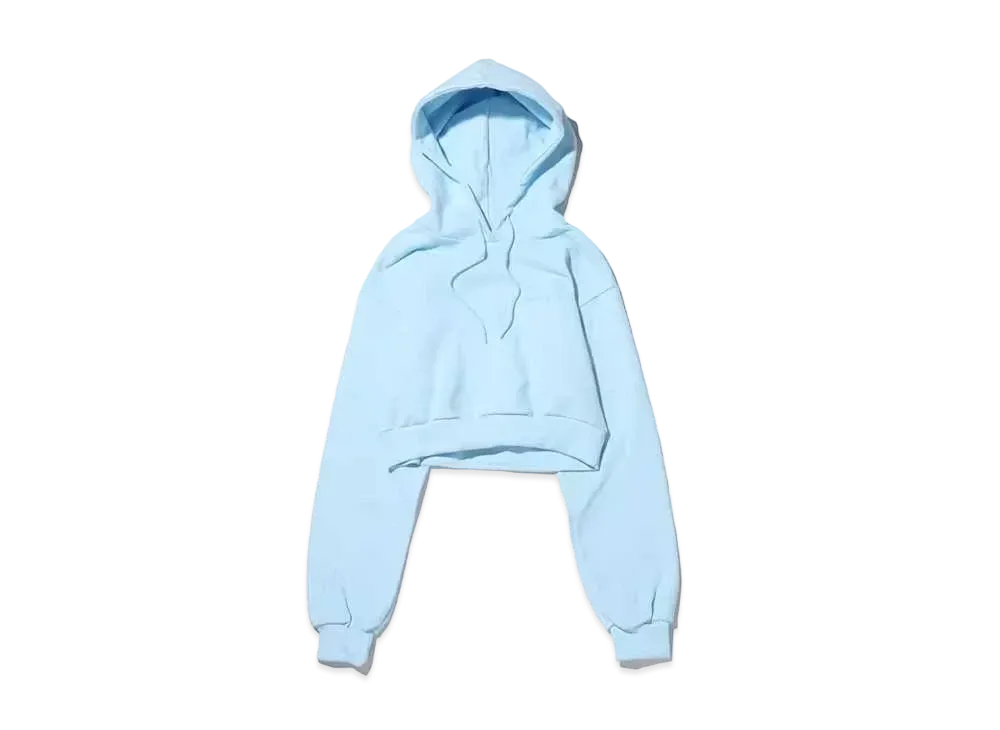 atmos pink Logo Short Hoodie "Sax"