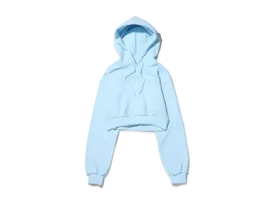 atmos pink Logo Short Hoodie "Sax"