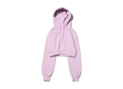 atmos pink Logo Short Hoodie "Purple"