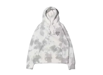 atmos pink Heart Logo Print Tie-Dye Hoodie "Gray"