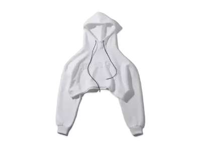 atmos pink Embossed Hoodie "White"