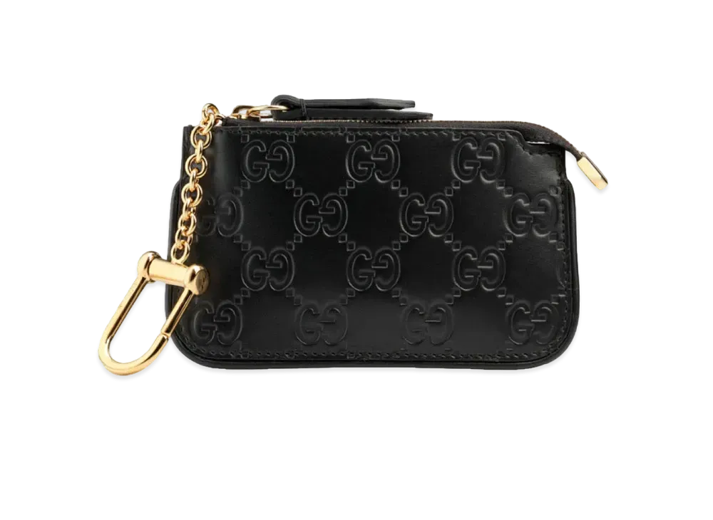 GUCCI Signature Leather Key Pouch