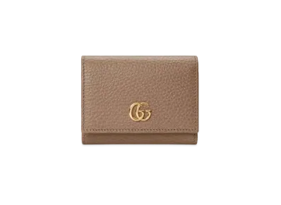GUCCI GG Marmont Medium Wallet "Smoke Pink"