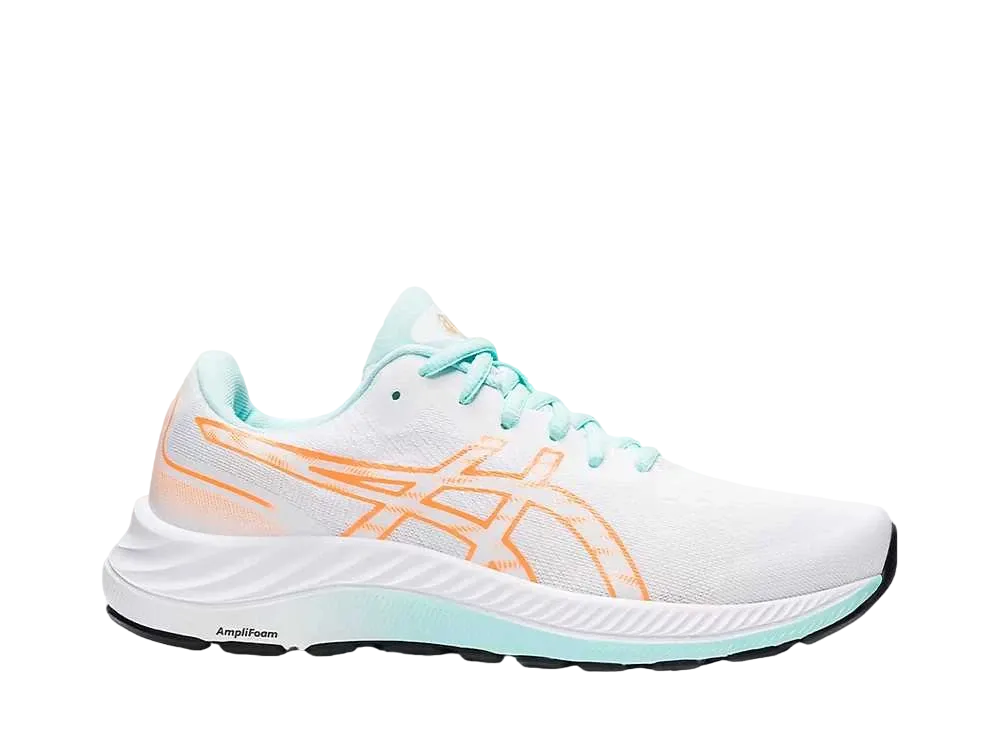 アシックス ウィメンズ ゲルエキサイト9 "ホワイト/オレンジポップ"