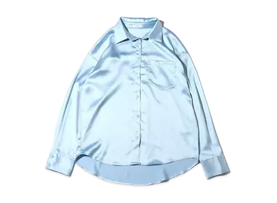 atmos pink Satin Collar Shirt "Sax"