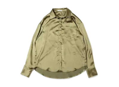 atmos pink Satin Collar Shirt "Khaki"