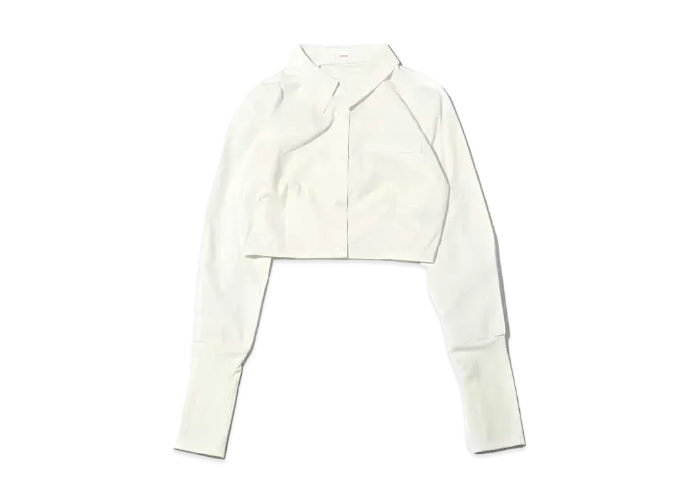 atmos pink Back Open Short Shirt "White"