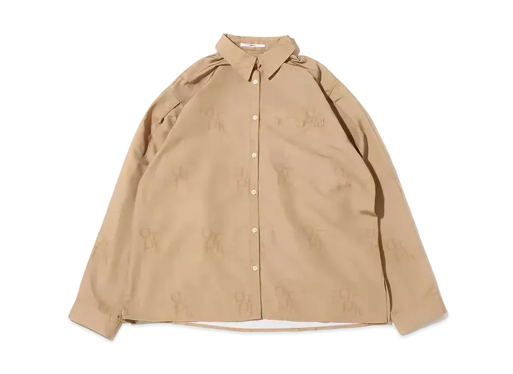 atmos pink Allover Print Shirt "Beige"