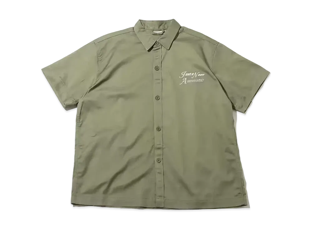 atmos pink x JUST A NOON Work Shirt "Khaki"