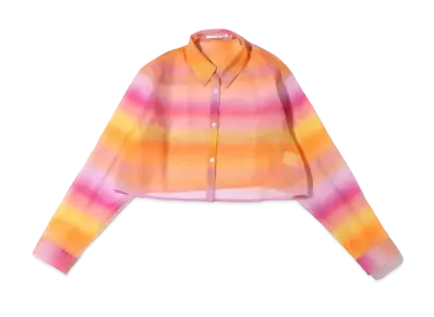 atmos pink Gradient Short Shirt "Orange"