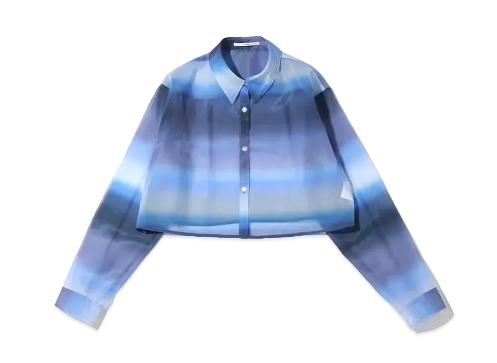 atmos pink Gradient Short Shirt "Blue"