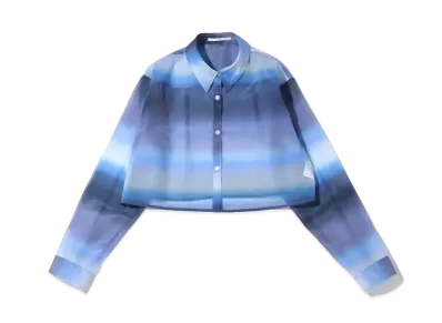 atmos pink Gradient Short Shirt "Blue"