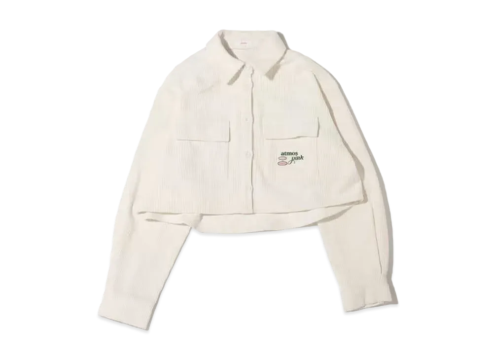 atmos pink Corduroy Short Shirt "White"