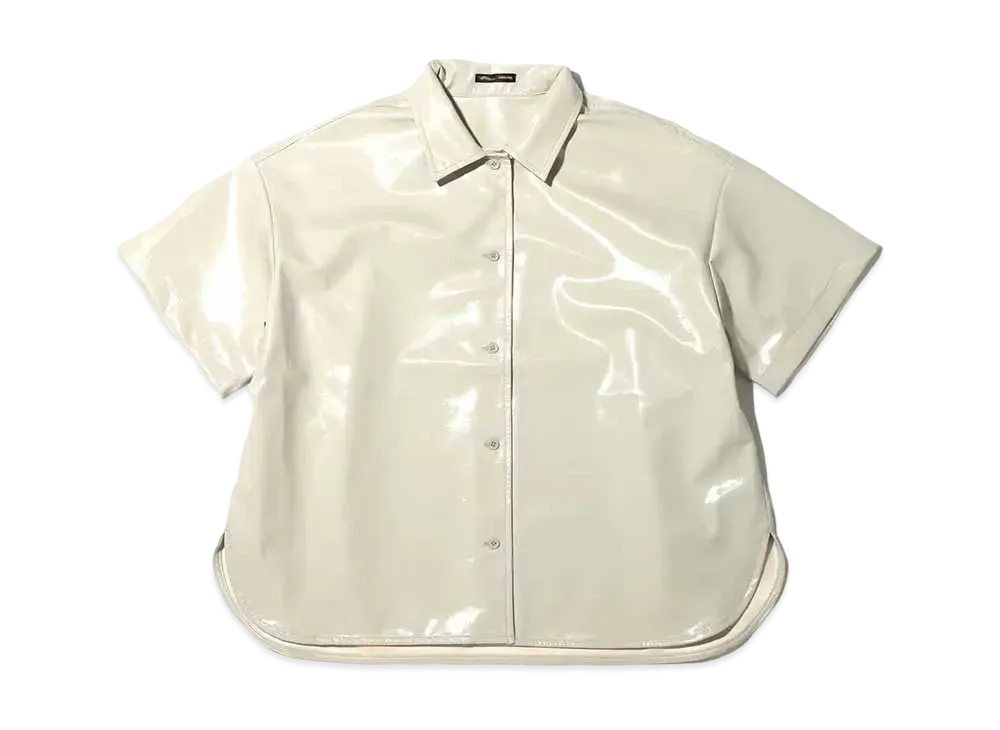 atmos pink x Riehata Enamel Big Shirt "Ivory"