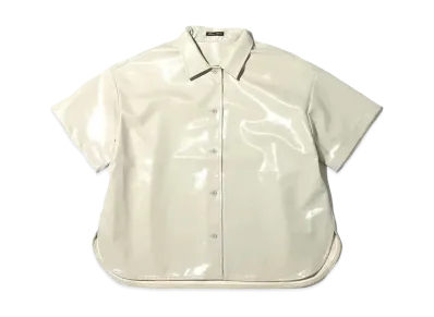 atmos pink x Riehata Enamel Big Shirt "Ivory"