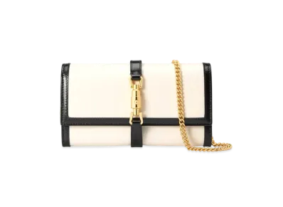 GUCCI Jackie 1961 Chain Wallet "White"