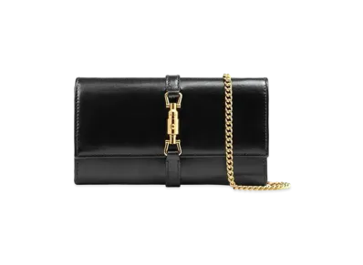 GUCCI Jackie 1961 Chain Wallet "Black"