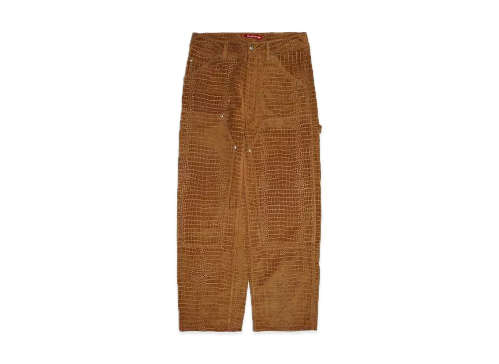 Supreme Suede Double Knee Painter Pant "Croc"