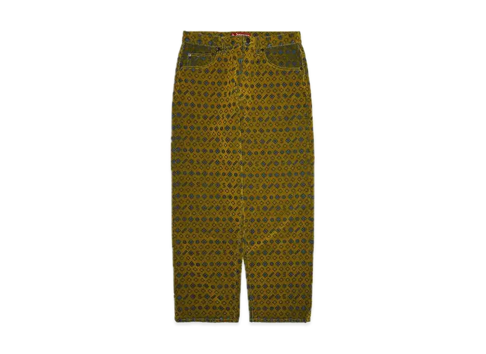 Supreme Flocked Loose Fit Jean "Mustard"