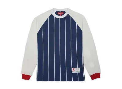 Supreme Stripe Raglan L/S Top "Navy"