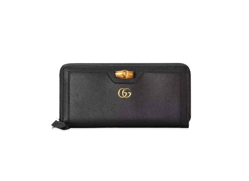GUCCI Diana Continental Wallet "Black"