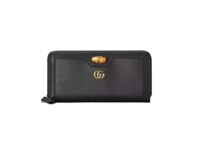 GUCCI Diana Continental Wallet "Black"