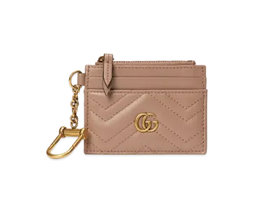 GUCCI GG Marmont Wallet With Chain "Dusty Pink"