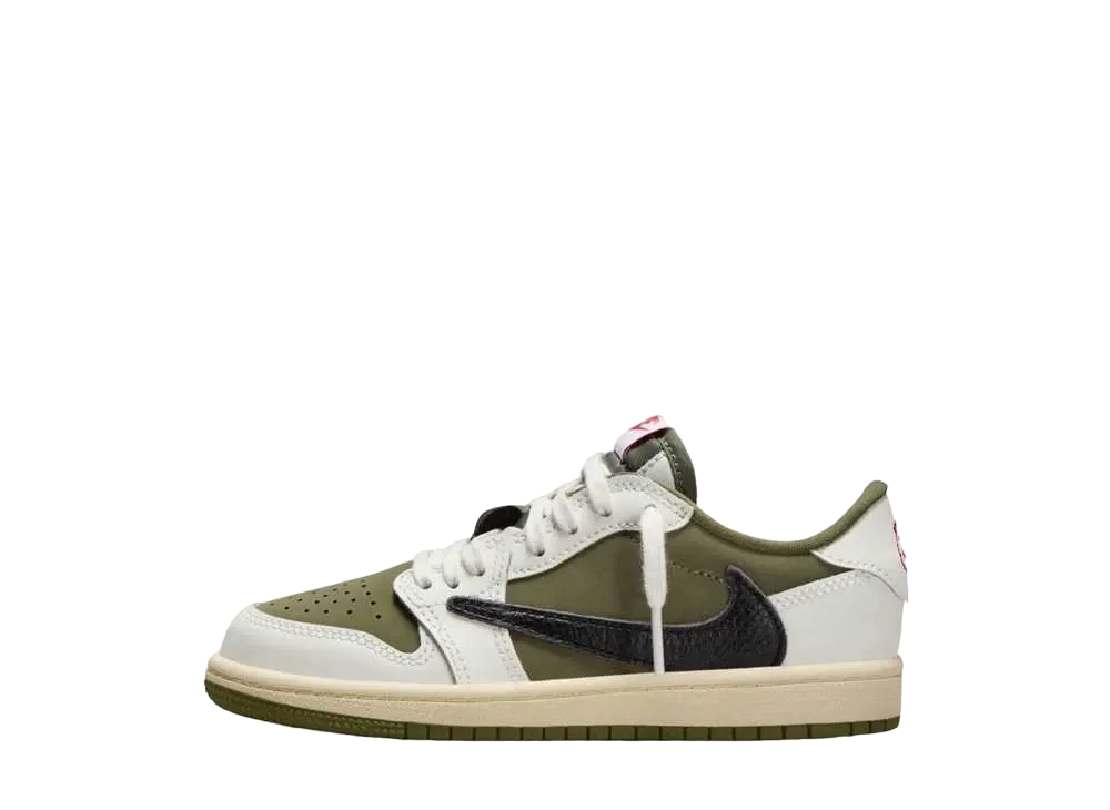 Travis Scott × Nike PS Jordan 1 Low OG SP "Reverse Olive"