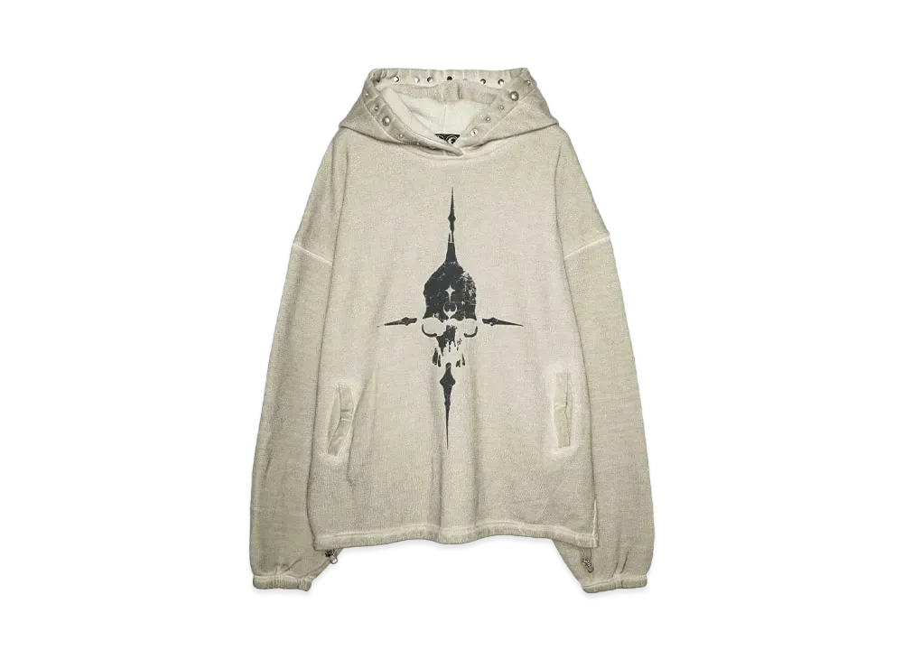 THUG CLUB Peace Stud Hoodie "BEIGE"