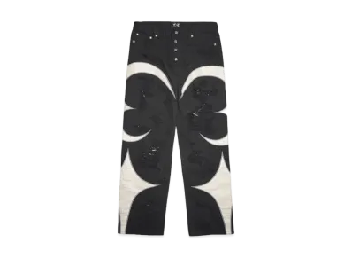 THUG CLUB TC Leather Washing Denim Pants (War Ver.) "BLACK"