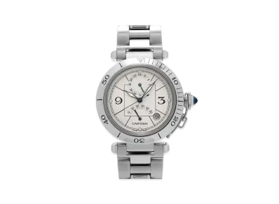 Cartier Pasha Power Reserve 38mm "Silver" W31037H3