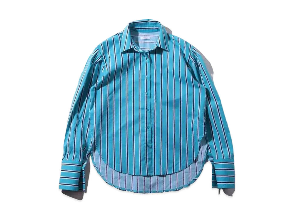 atmos pink Striped Shirt TX "Blue"