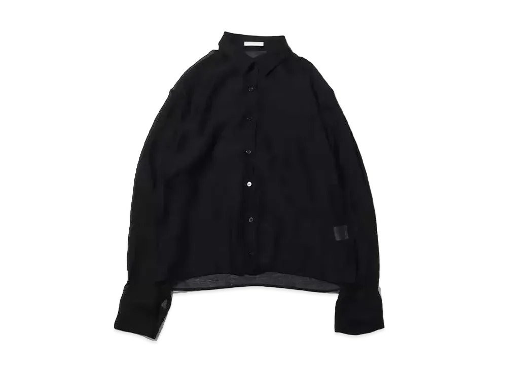 atmos pink Sheer Big Shirt "Black"